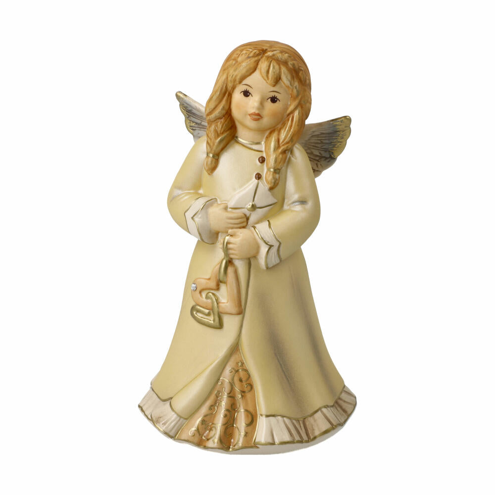 Goebel Dekofigur Engel Liebevoller Gruß, Steingut, Champagner, 15.5 cm, 41683071