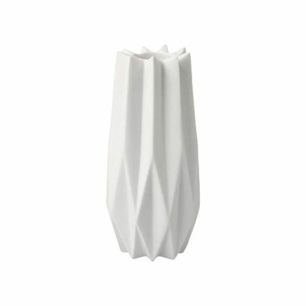 Goebel Candle Holder Polygono Star, Candlestick, Biscuit Porcelain, Biscuit White, H 12.5 cm, 14005621