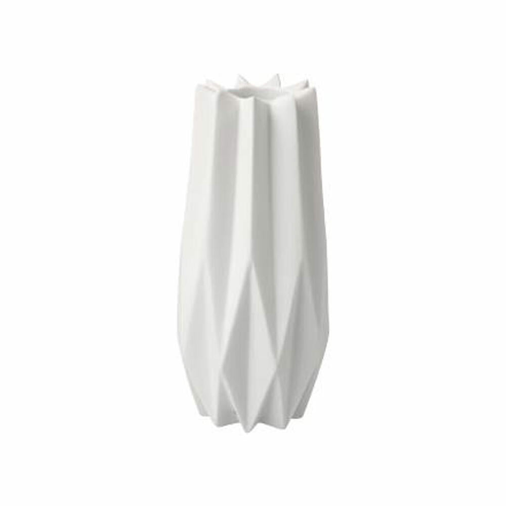 Goebel Candle Holder Polygono Star, Candlestick, Biscuit Porcelain, Biscuit White, H 12.5 cm, 14005621
