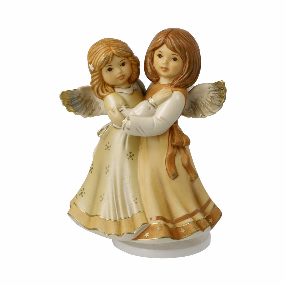 Goebel Angel Merry Christmas, with musical mechanism, stoneware, champagne, 16 cm, 41686071