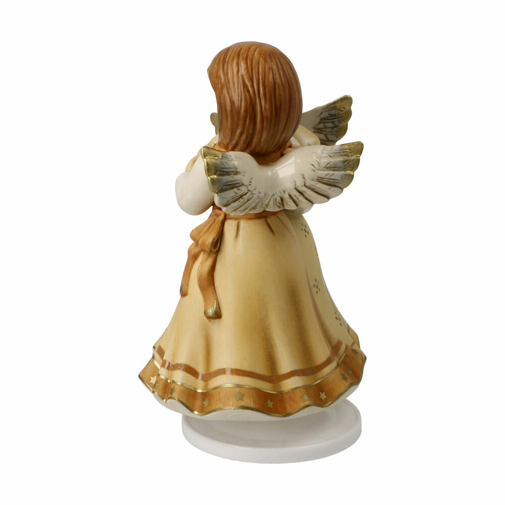 Goebel Angel Merry Christmas, with musical mechanism, stoneware, champagne, 16 cm, 41686071