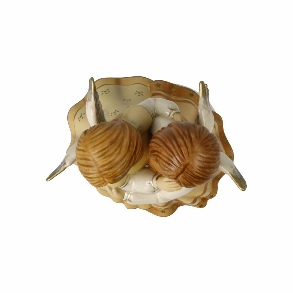 Goebel Angel Merry Christmas, with musical mechanism, stoneware, champagne, 16 cm, 41686071