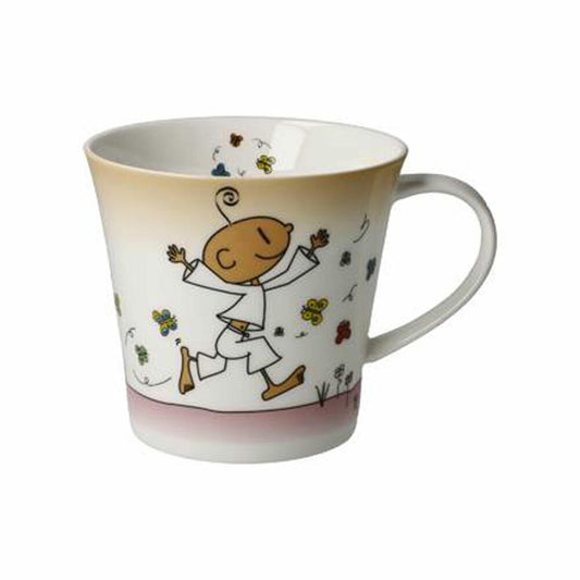 Goebel Coffee-/Tea Mug Der kleine Yogi - Schmetterlinge im Bauch, Kaffeetasse, Tasse, Teetasse, Fine Bone China, 54103181