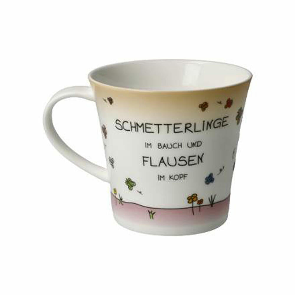 Goebel Coffee-/Tea Mug The Little Yogi - Butterflies in the Stomach, Coffee Cup, Cup, Tea Cup, Fine Bone China, 54103181