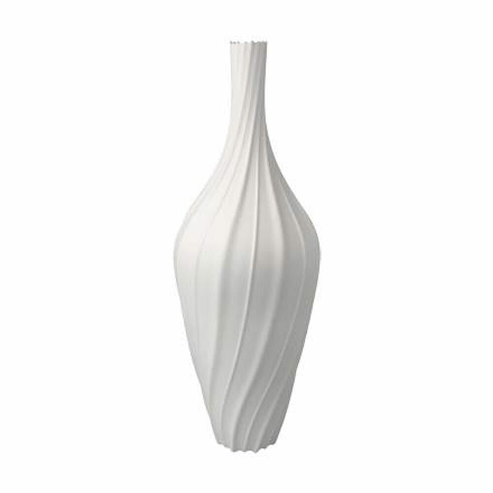 Goebel Vase Bahar, flower vase, decorative vase, bisque porcelain, bisque white, H 31 cm, 14005721