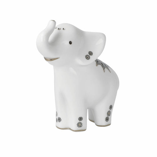 Goebel Figur Elephant - Kamili, Porzellan, schwarz-weiß, 11 cm, 70001171