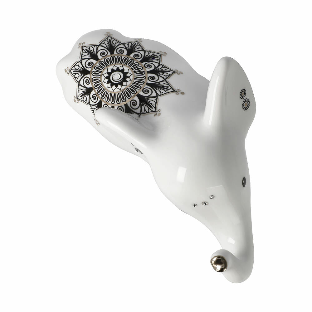 Goebel Figur Elephant - Roho, Porzellan, schwarz-weiß, 16 cm, 70001181