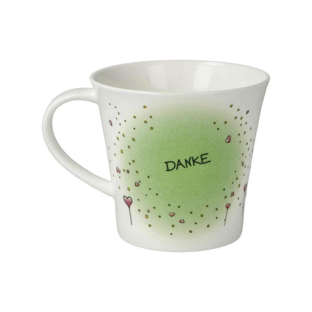 Goebel Coffee-/Tea Mug Der kleine Yogi - Danke, Fine Bone China, Bunt, 350 ml, 54103211