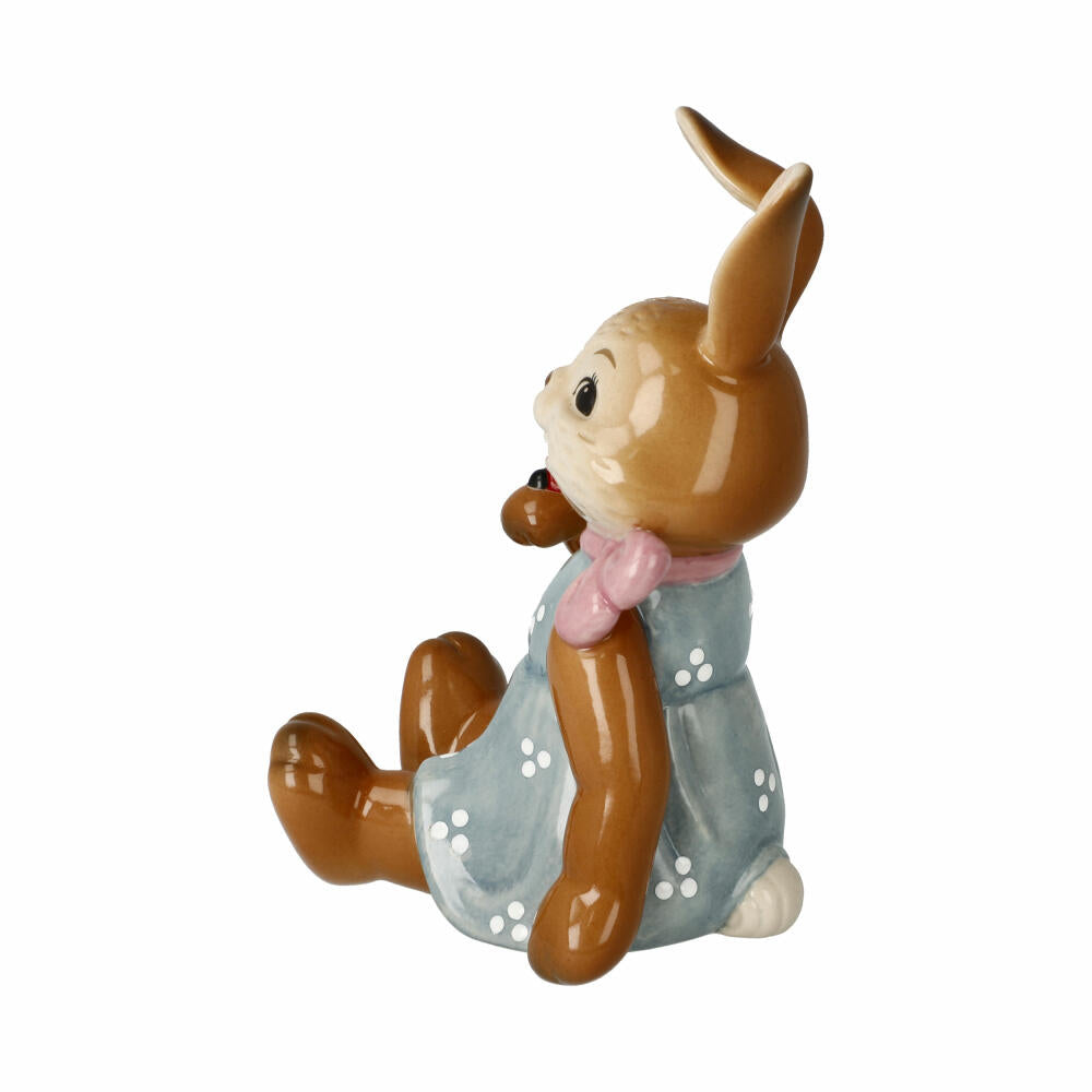Goebel Figur Hasenmädchen Glückskind, Osterhase, Steingut, Bunt, 10.5 cm, 66846071