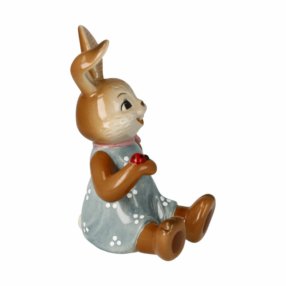 Goebel Figur Hasenmädchen Glückskind, Osterhase, Steingut, Bunt, 10.5 cm, 66846071