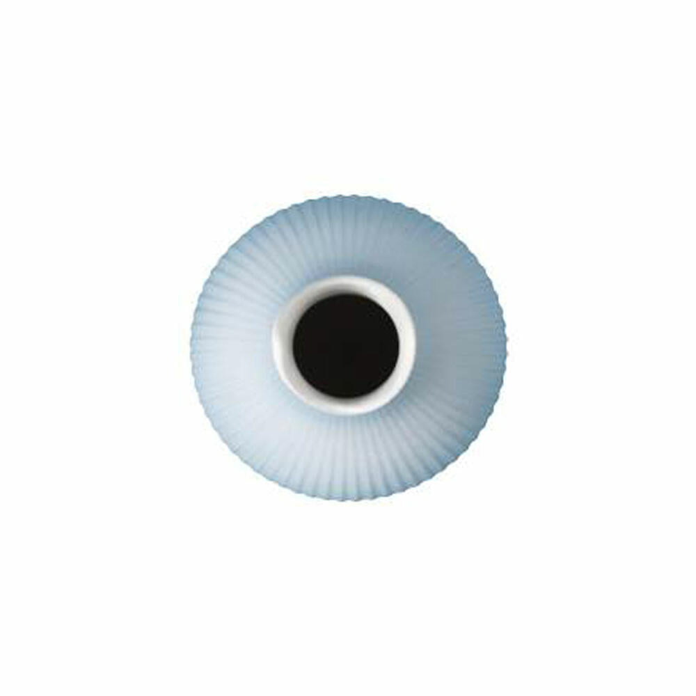 Goebel Vase Studio 8 - Raindrop Ice, flower vase, decorative vase, bisque porcelain, ice blue, H 15 cm, 26600061