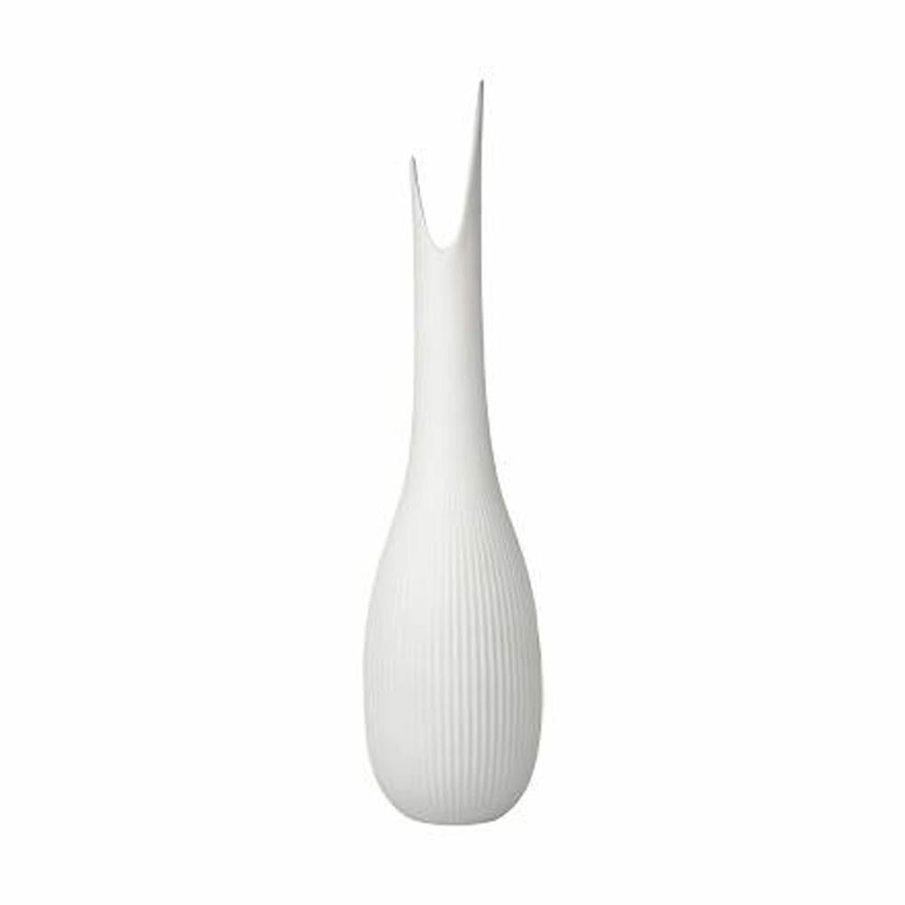 Goebel Vase Studio 8 - Pure Raindrop, flower vase, decorative vase, biscuit porcelain, white / pastel, H 41 cm, 26600071