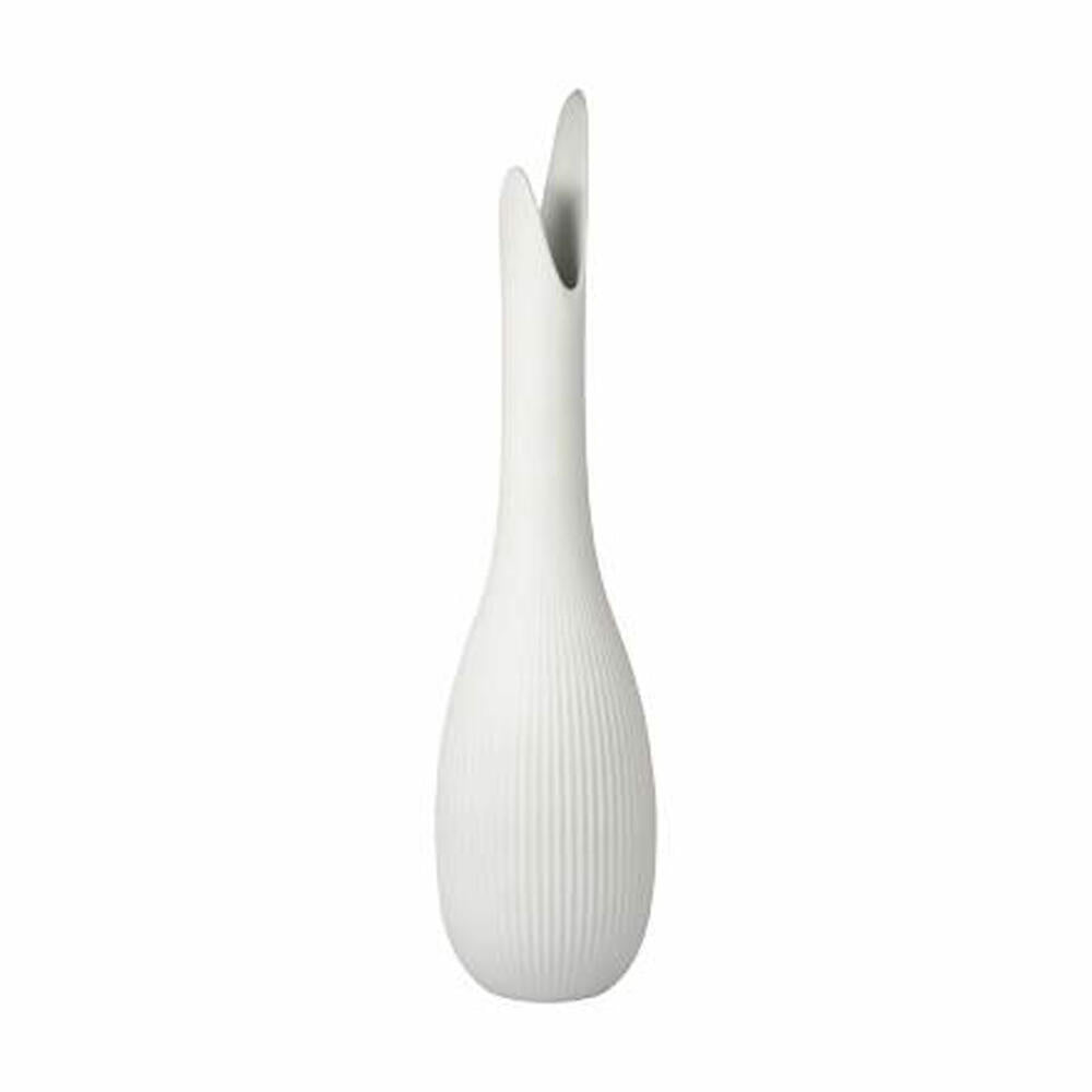 Goebel Vase Studio 8 - Pure Raindrop, flower vase, decorative vase, biscuit porcelain, white / pastel, H 41 cm, 26600071