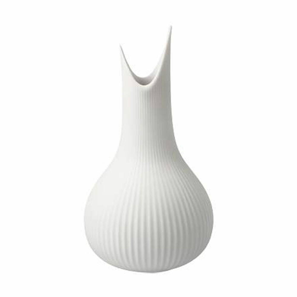 Goebel Vase Studio 8 - Pure Raindrop, flower vase, decorative vase, biscuit porcelain, white / pastel, H 15 cm, 26600091