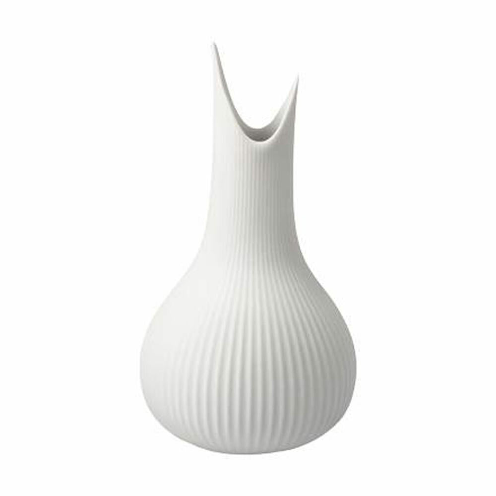 Goebel Vase Studio 8 - Pure Raindrop, flower vase, decorative vase, biscuit porcelain, white / pastel, H 15 cm, 26600091