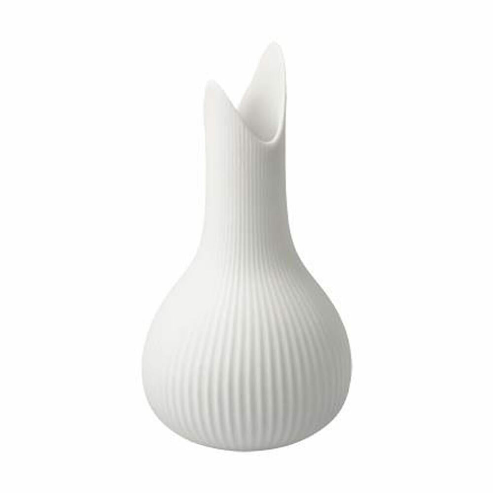 Goebel Vase Studio 8 - Pure Raindrop, flower vase, decorative vase, biscuit porcelain, white / pastel, H 15 cm, 26600091
