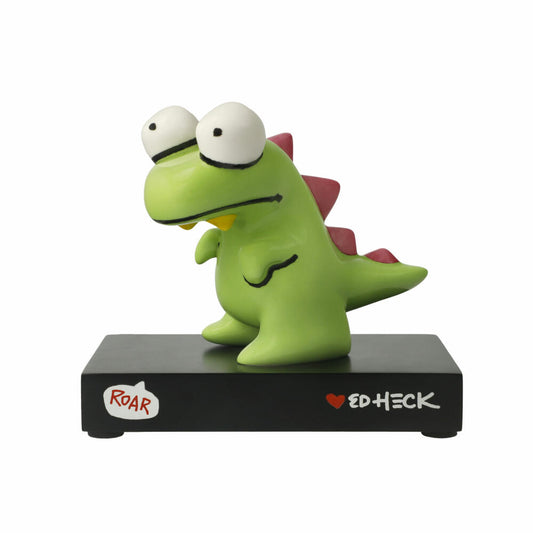 Goebel Figur Ed Heck - Roar, Dinosaurier, Porzellan, Grün, 14 cm, 67200161