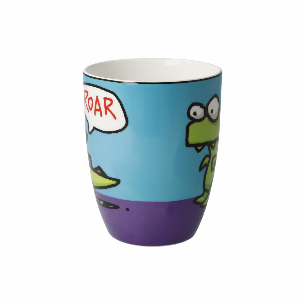 Goebel Künstlertasse Ed Eck - Roar, Fine Bone China, Bunt, 400 ml, 67200191