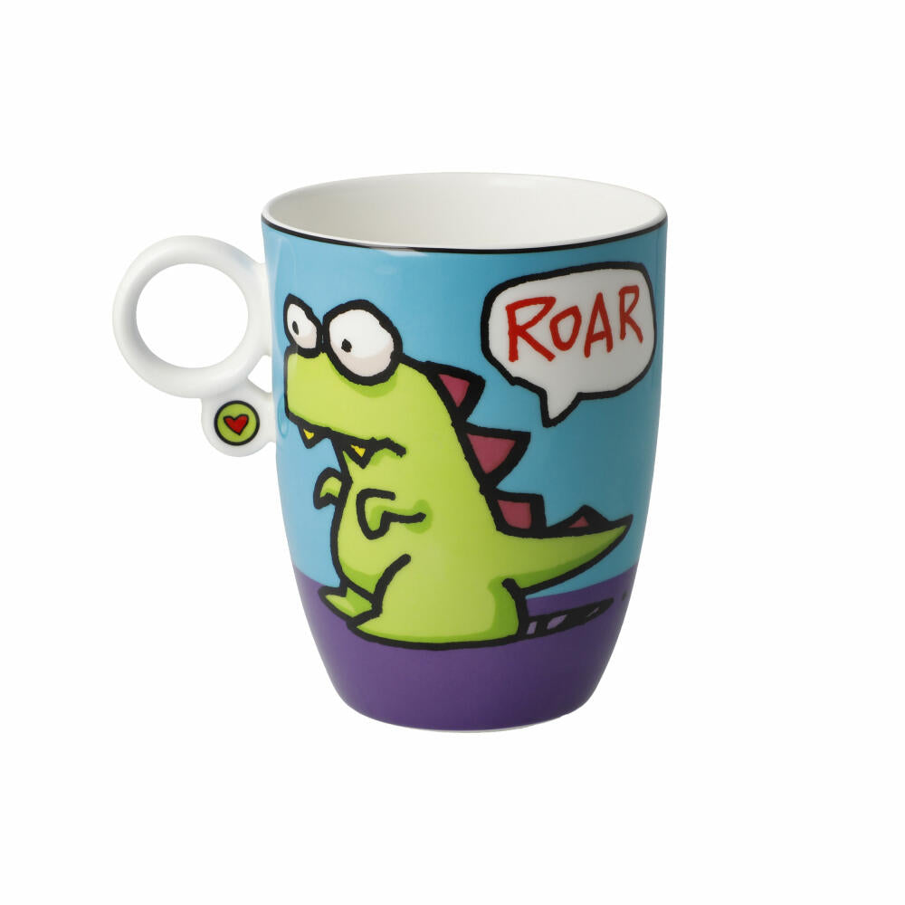Goebel Künstlertasse Ed Eck - Roar, Fine Bone China, Bunt, 400 ml, 67200191