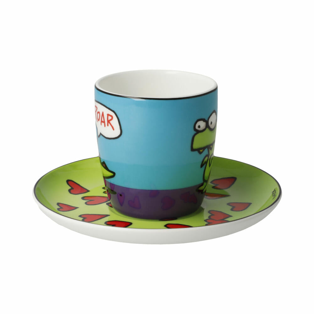 Goebel Espressotasse Ed Eck- Roar, Fine Bone China, Bunt, 100 ml, 67200211