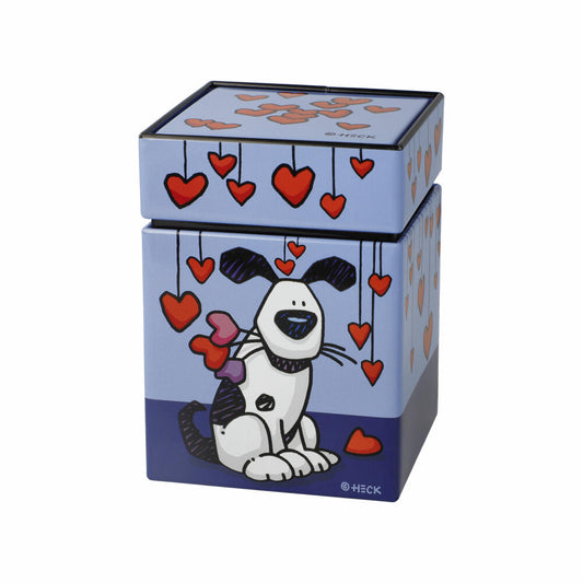 Goebel Teedose Ed Eck- Love Dog, Pop Art, Metall, Bunt, 600 ml, 67200221