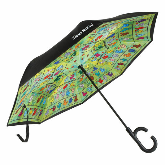 Goebel Upside-Down Schirm James Rizzi -Birds on a Love Wire, 100% Polyester, 26103501