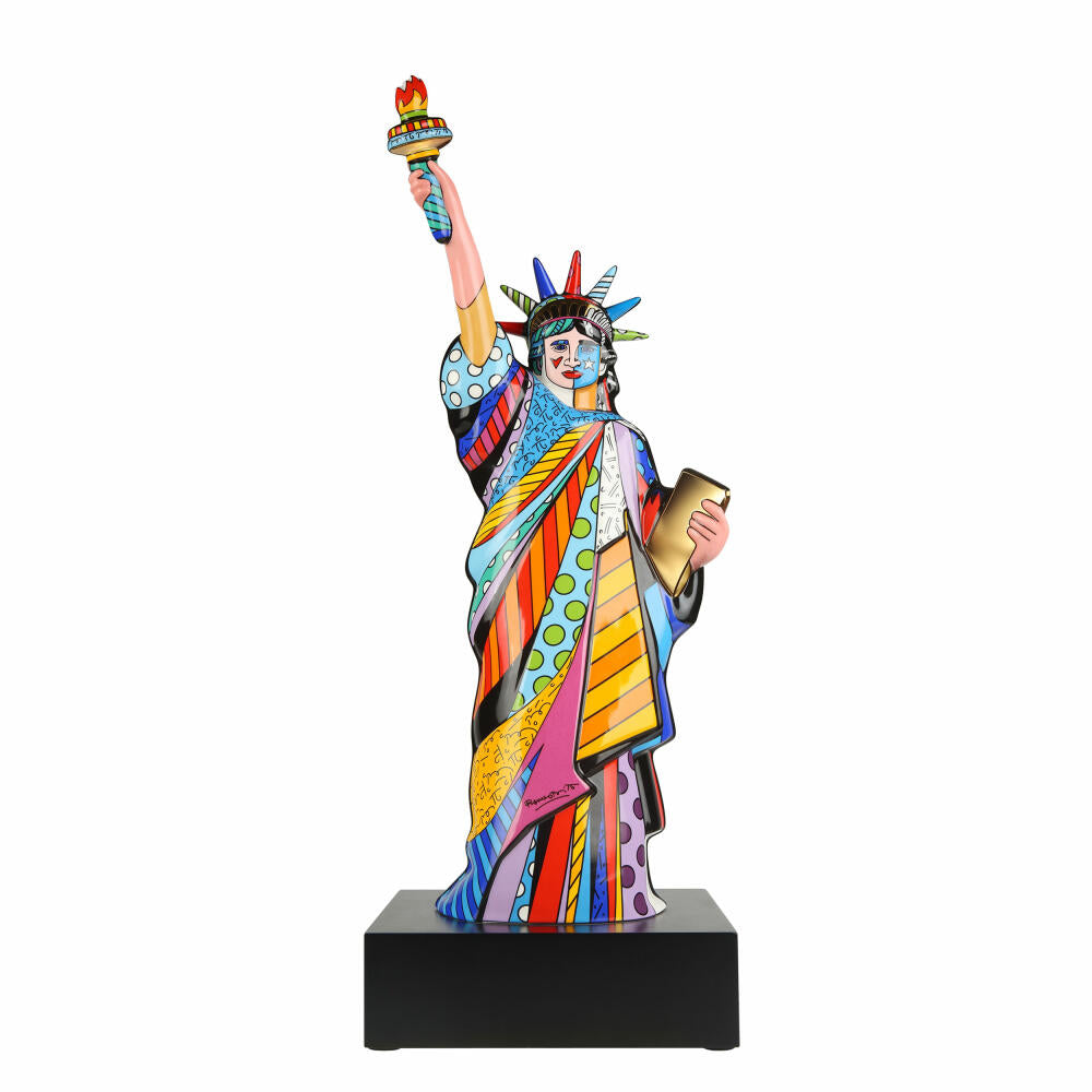 Goebel Figur Romero Britto - Liberty, Porzellan, Bunt, Limited Edition, 69.5 cm, 66453311