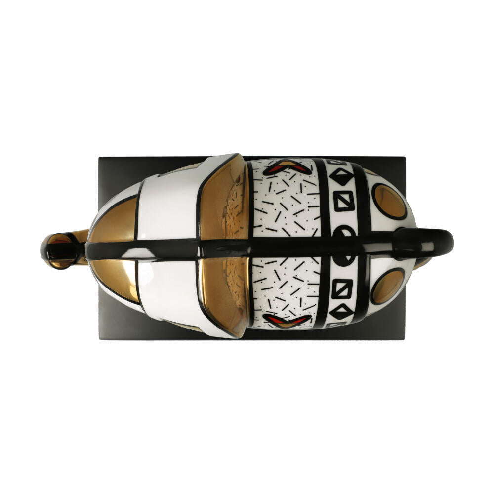 Goebel Figur Romero Britto - Golden Great India 2, Porzellan, Gold, 22 cm, 66453341