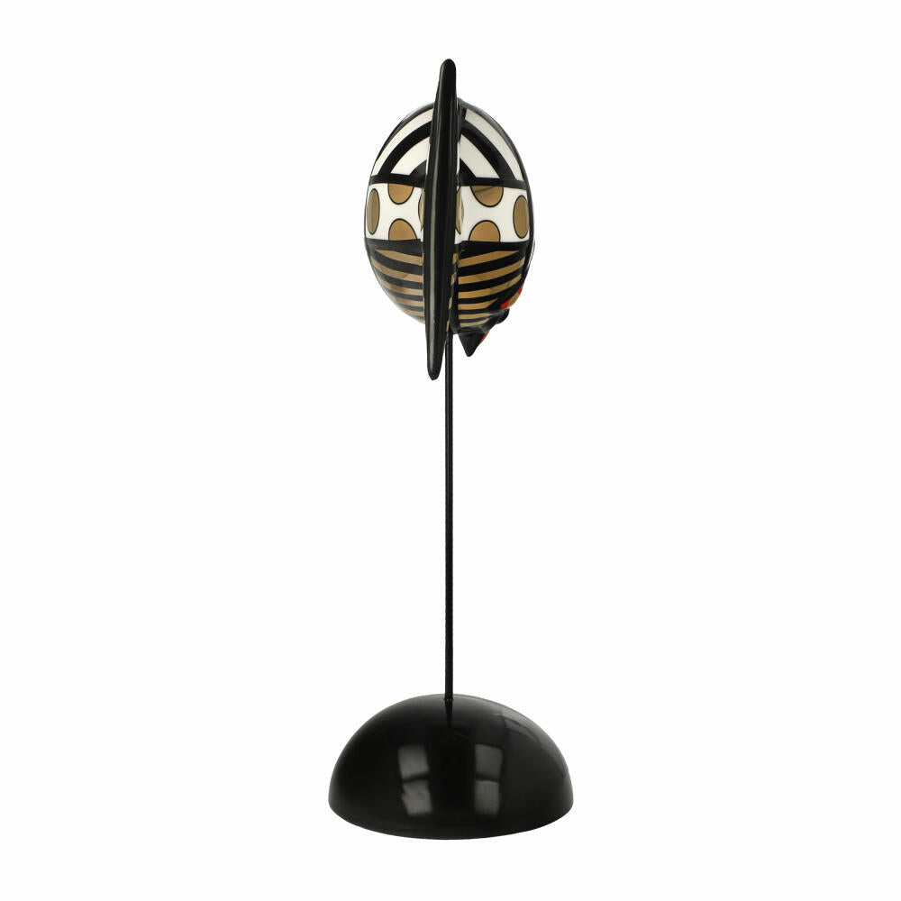 Goebel Figur Romero Britto - Golden Deeply in Love 1, Porzellan, Goldfarben, 28.5 cm, 66453351