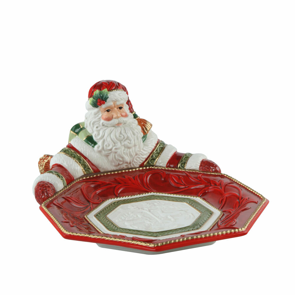 Goebel Bowl Santa presents, Fitz &amp; Floyd, Decorative Bowl, Stoneware, Colorful, 16.5 cm, 51001731