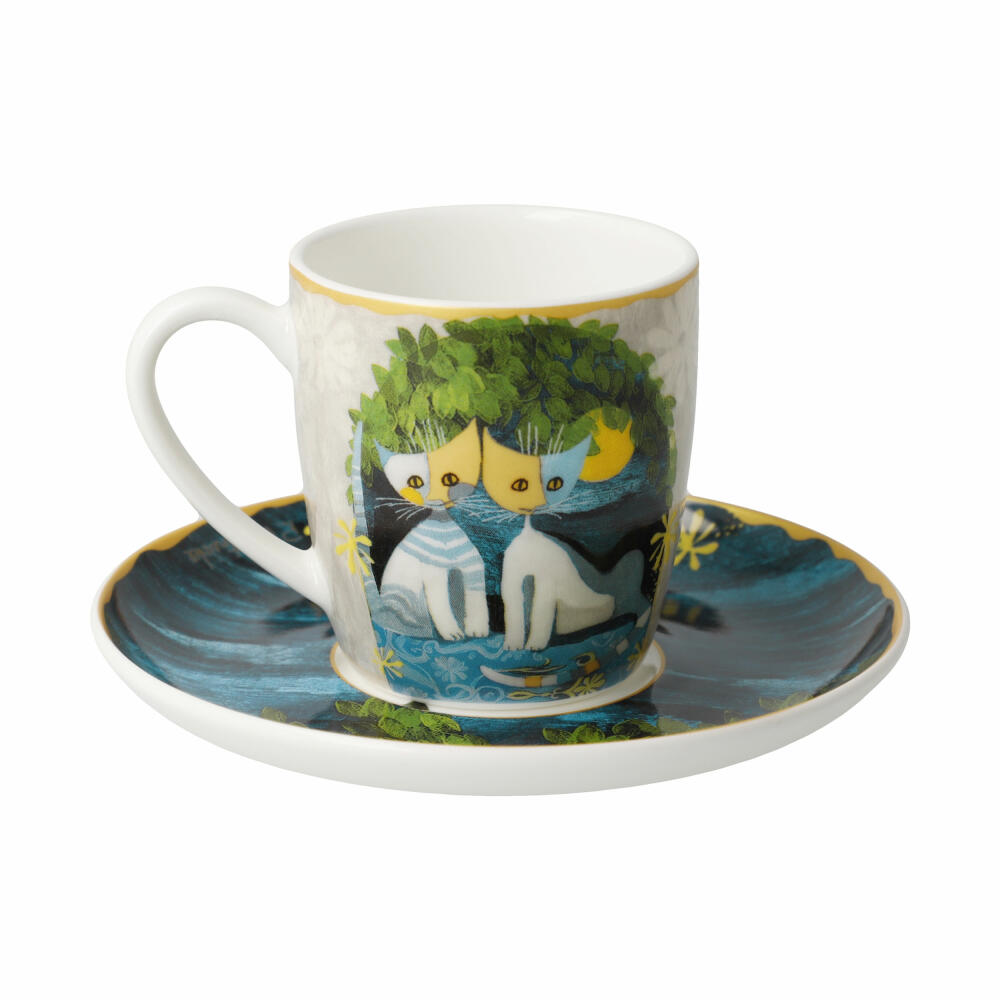 Goebel Espressotasse Rosina  Wachtmeister -Al chiaro di luna, Fine Bone China, 100 ml, 66861391