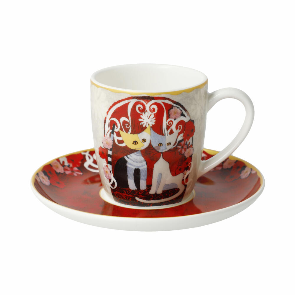 Goebel Espressotasse Rosina Wachtmeister - Templi dell amore, Fine Bone China, 100 ml, 66861401