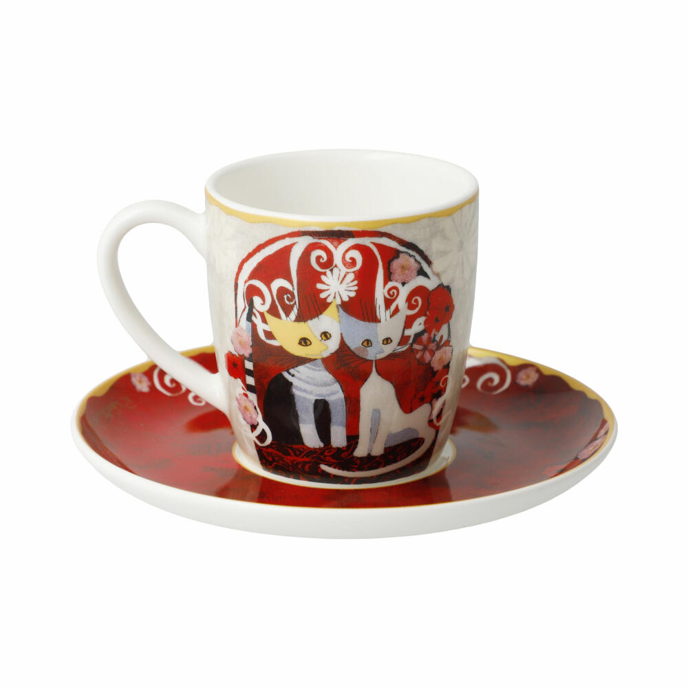 Goebel Espressotasse Rosina Wachtmeister - Templi dell amore, Fine Bone China, 100 ml, 66861401
