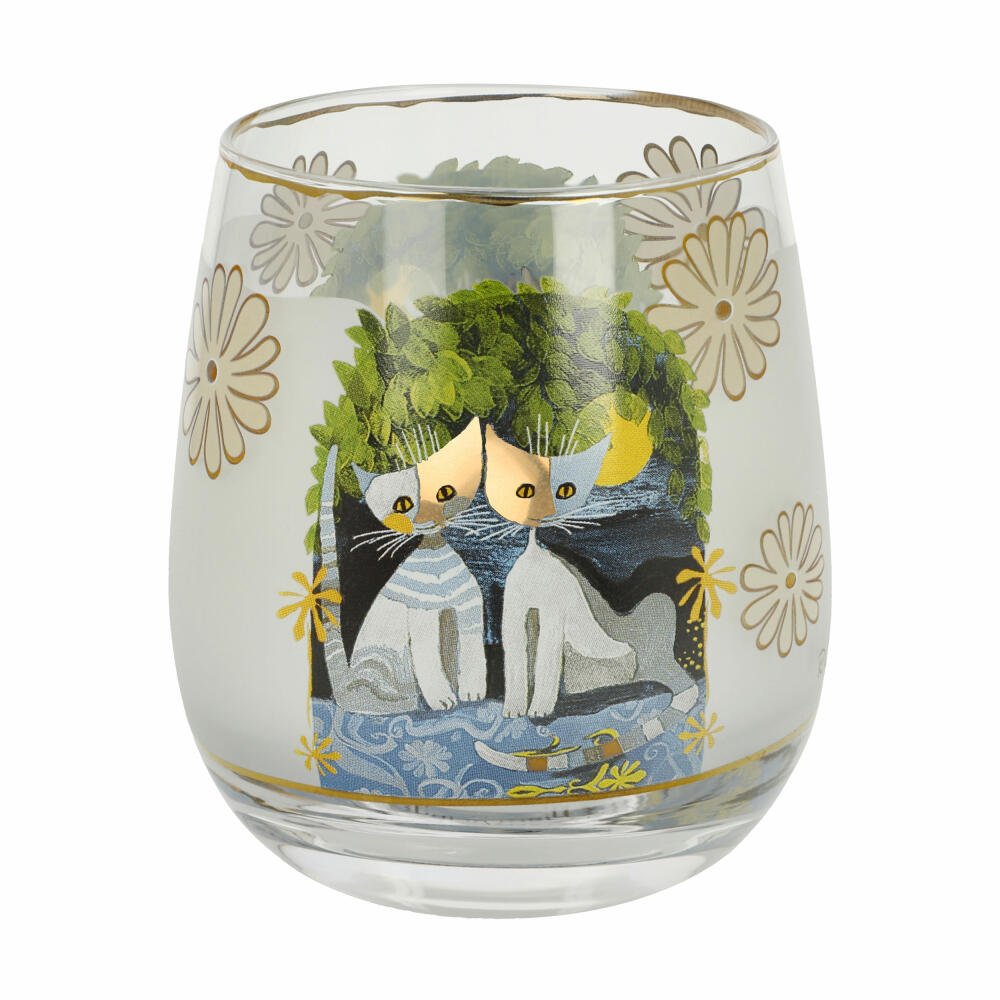 Goebel Windlicht Rosina Wachtmeister - Al chiaro di luna, Glas, Bunt, 9.5 cm, 66861411