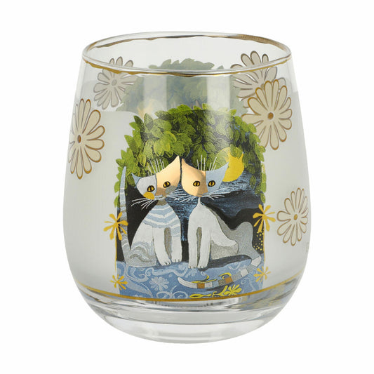Goebel Windlicht Rosina Wachtmeister - Al chiaro di luna, Glas, Bunt, 9.5 cm, 66861411
