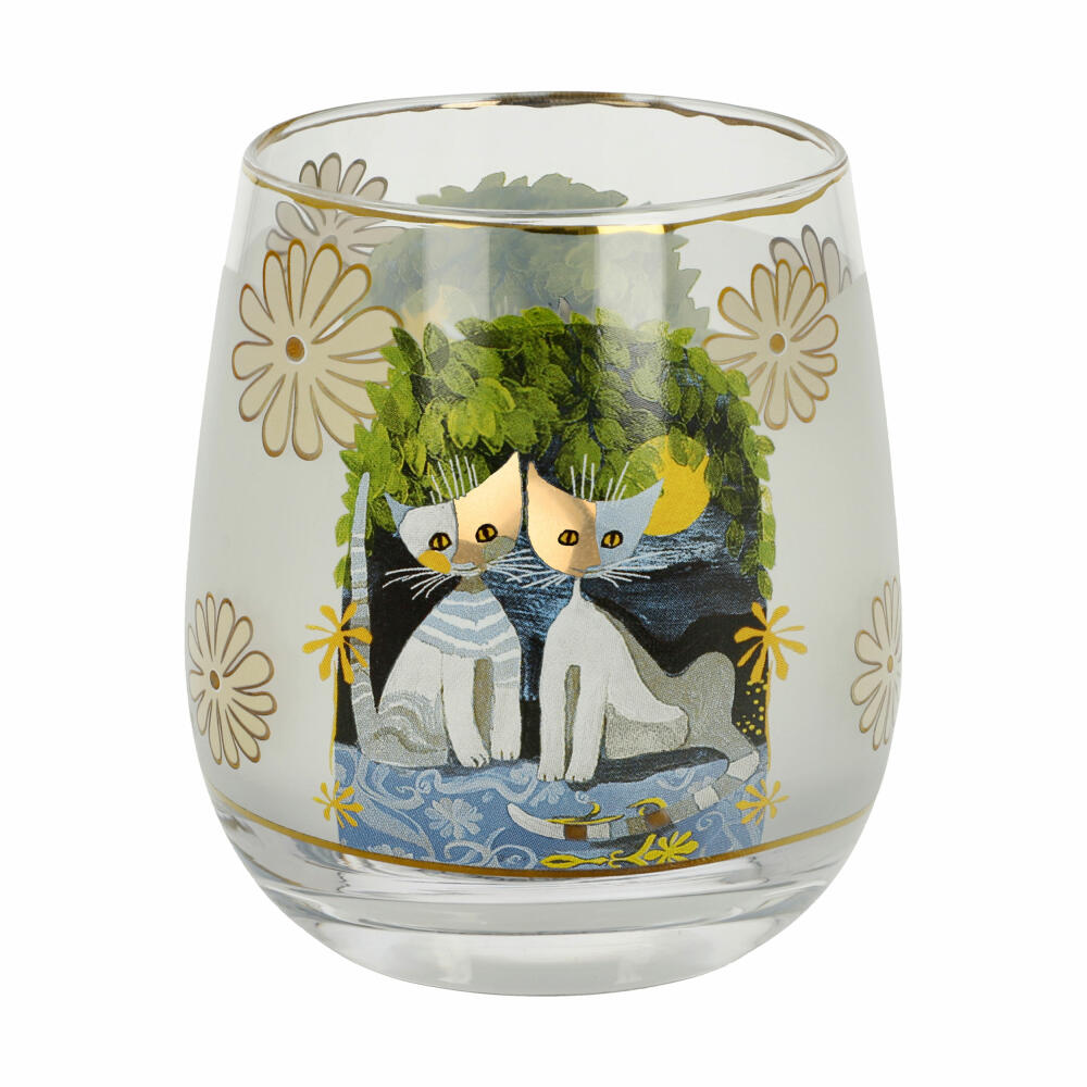 Goebel Windlicht Rosina Wachtmeister - Al chiaro di luna, Glas, Bunt, 9.5 cm, 66861411