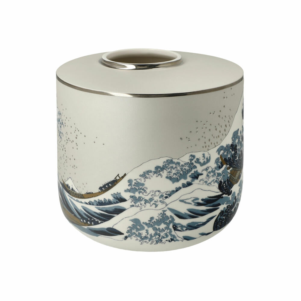 Goebel Vase Hokusai- Die Große Welle, Porzellan, Bunt, 16 cm, 67075111