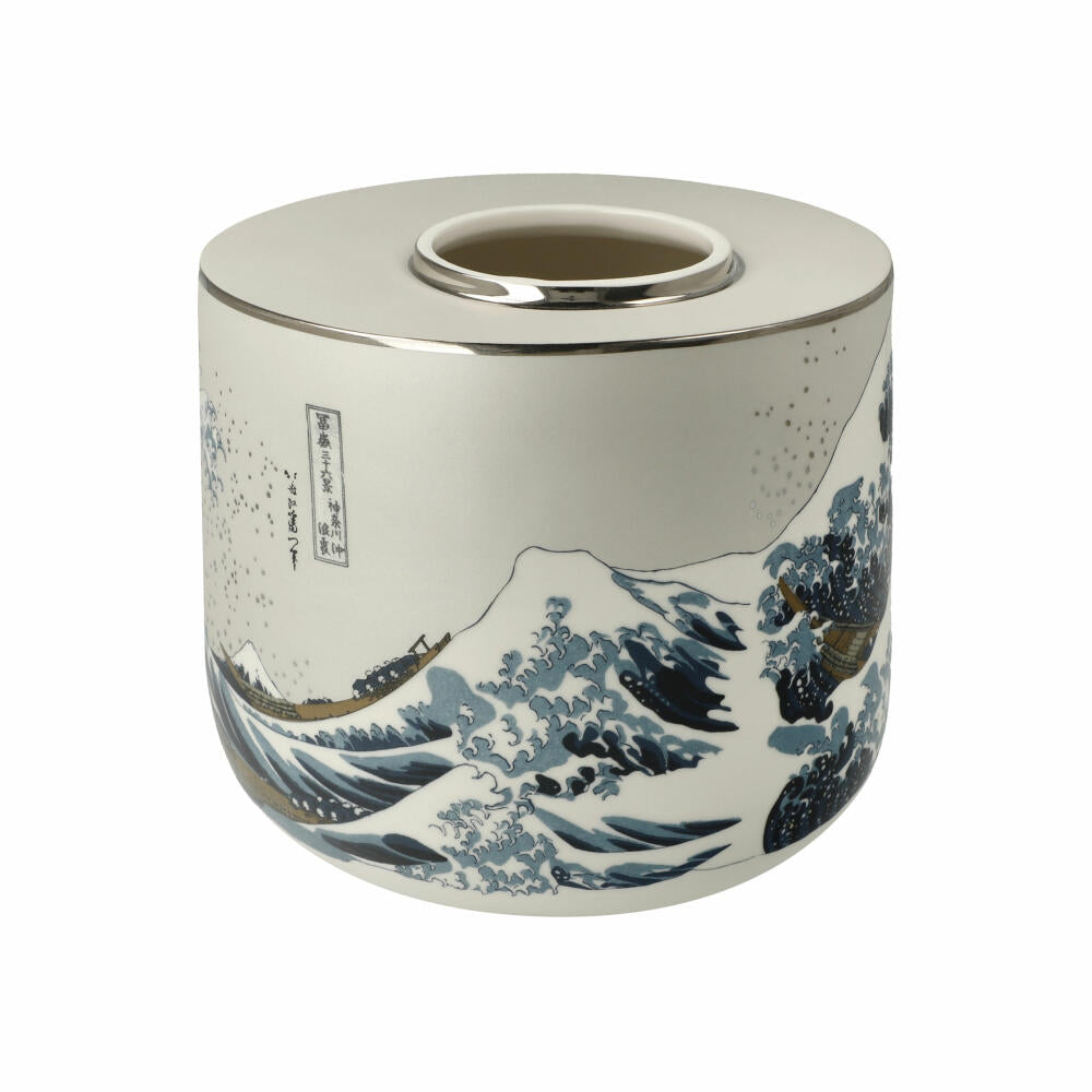 Goebel Vase Hokusai- Die Große Welle, Porzellan, Bunt, 16 cm, 67075111