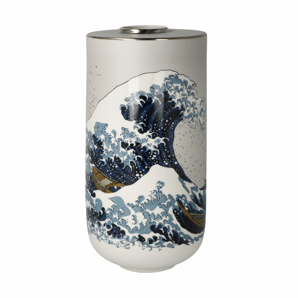 Goebel Vase Hokusai- Die Große Welle, Porzellan, Bunt, 25.5 cm, 67075121