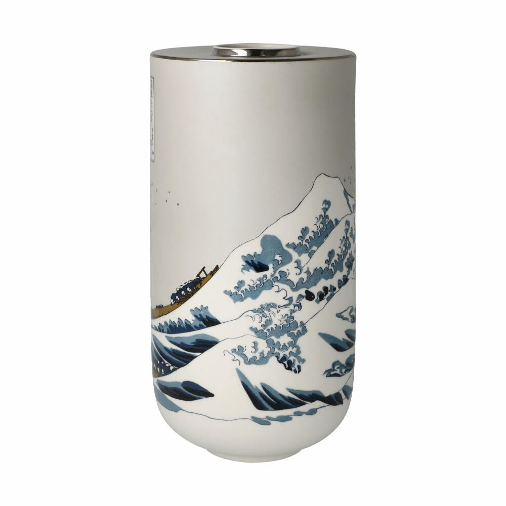 Goebel Vase Hokusai- Die Große Welle, Porzellan, Bunt, 25.5 cm, 67075121