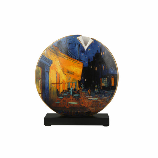 Goebel Vase Van Gogh - Café bei Nacht, Porzellan, Bunt, 22.5 cm, 67075131