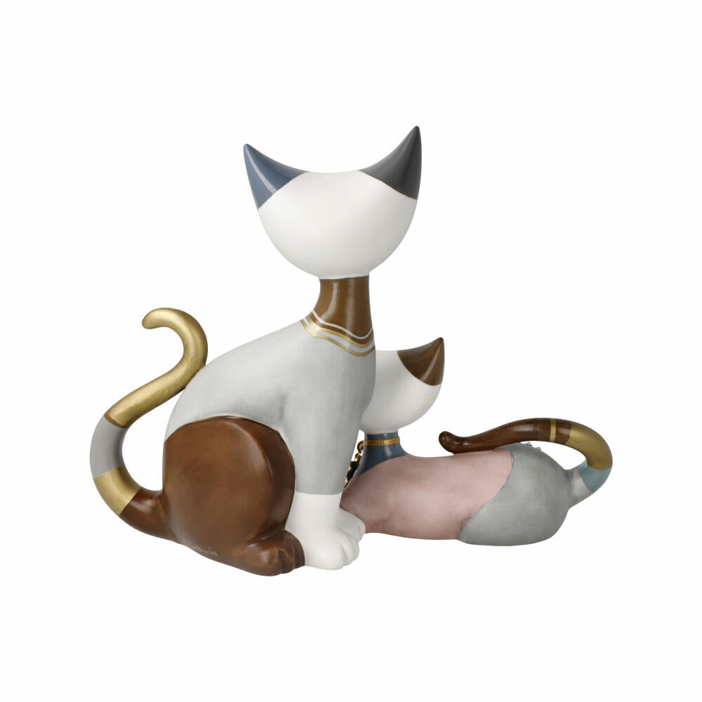 Goebel Figur Rosina Wachtmeister - Emma e Milo Jahreskatze 2025, Porzellan, Bunt, 17 cm, 31343091