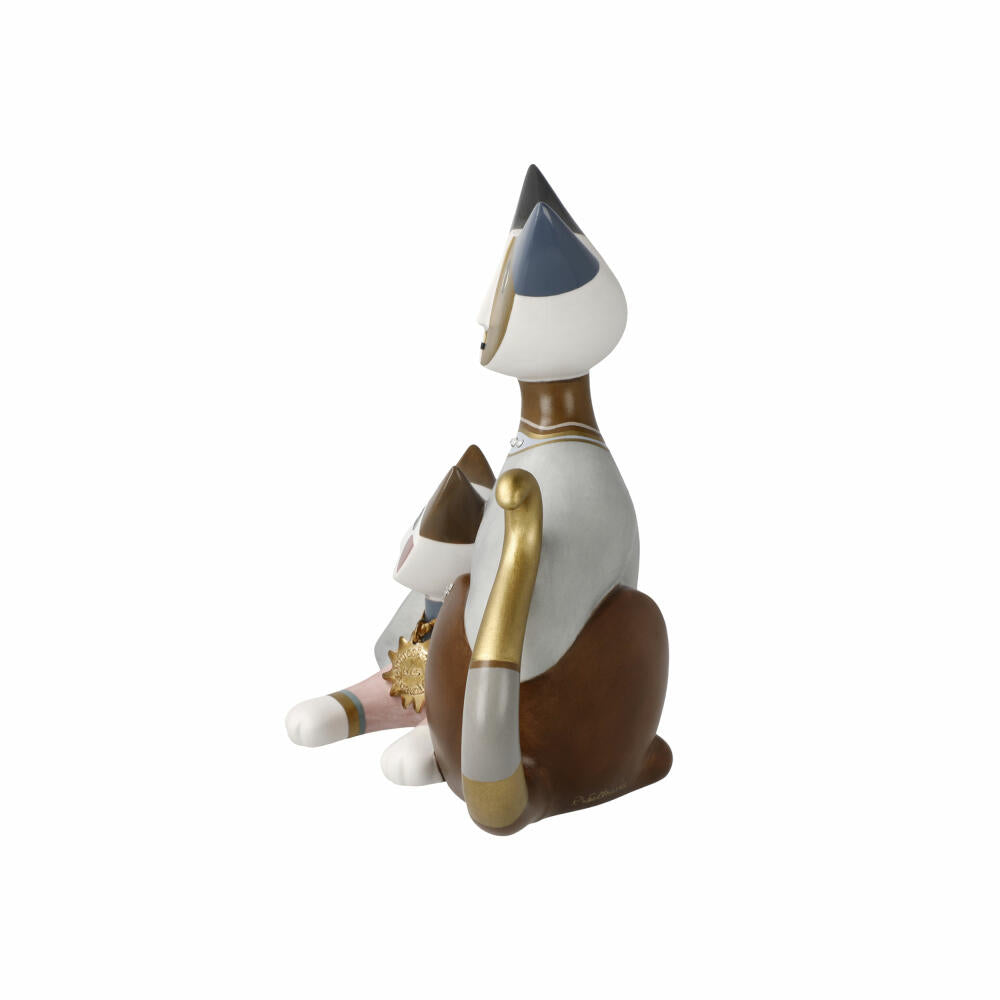 Goebel Figur Rosina Wachtmeister - Emma e Milo Jahreskatze 2025, Porzellan, Bunt, 17 cm, 31343091