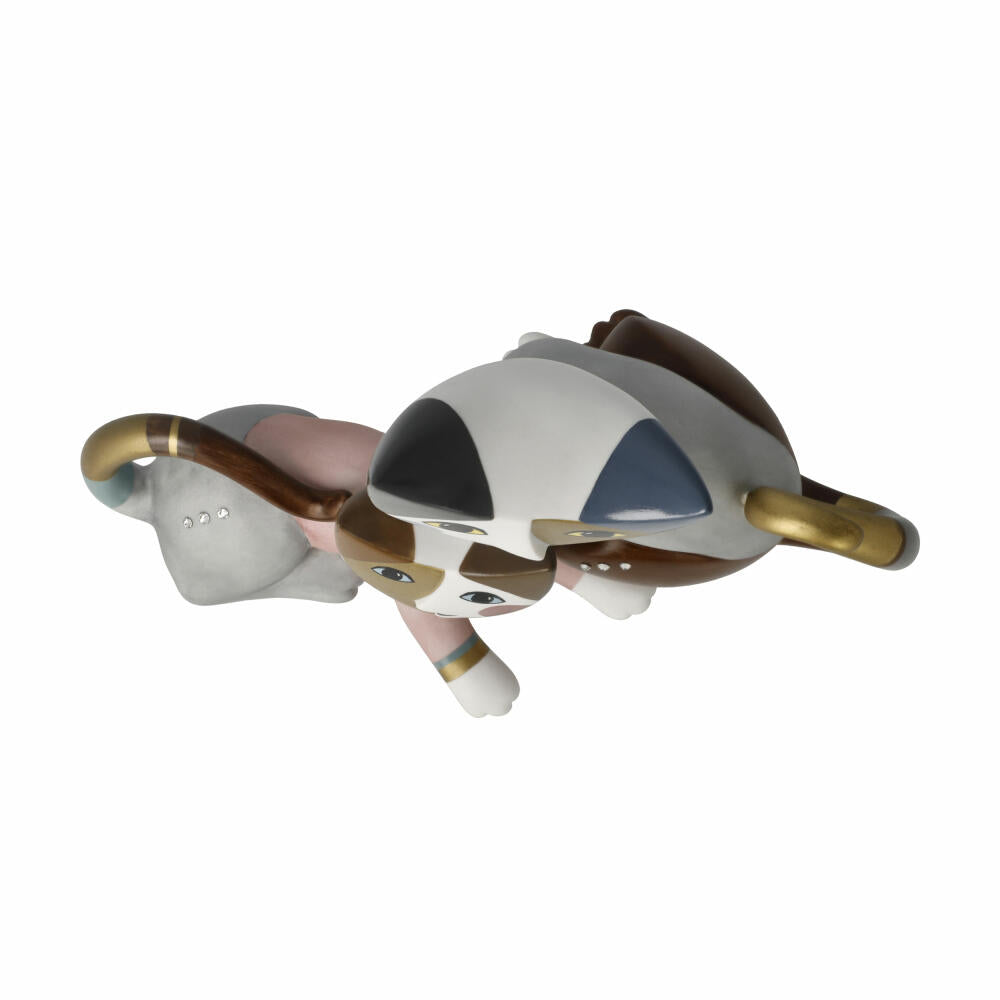 Goebel Figur Rosina Wachtmeister - Emma e Milo Jahreskatze 2025, Porzellan, Bunt, 17 cm, 31343091