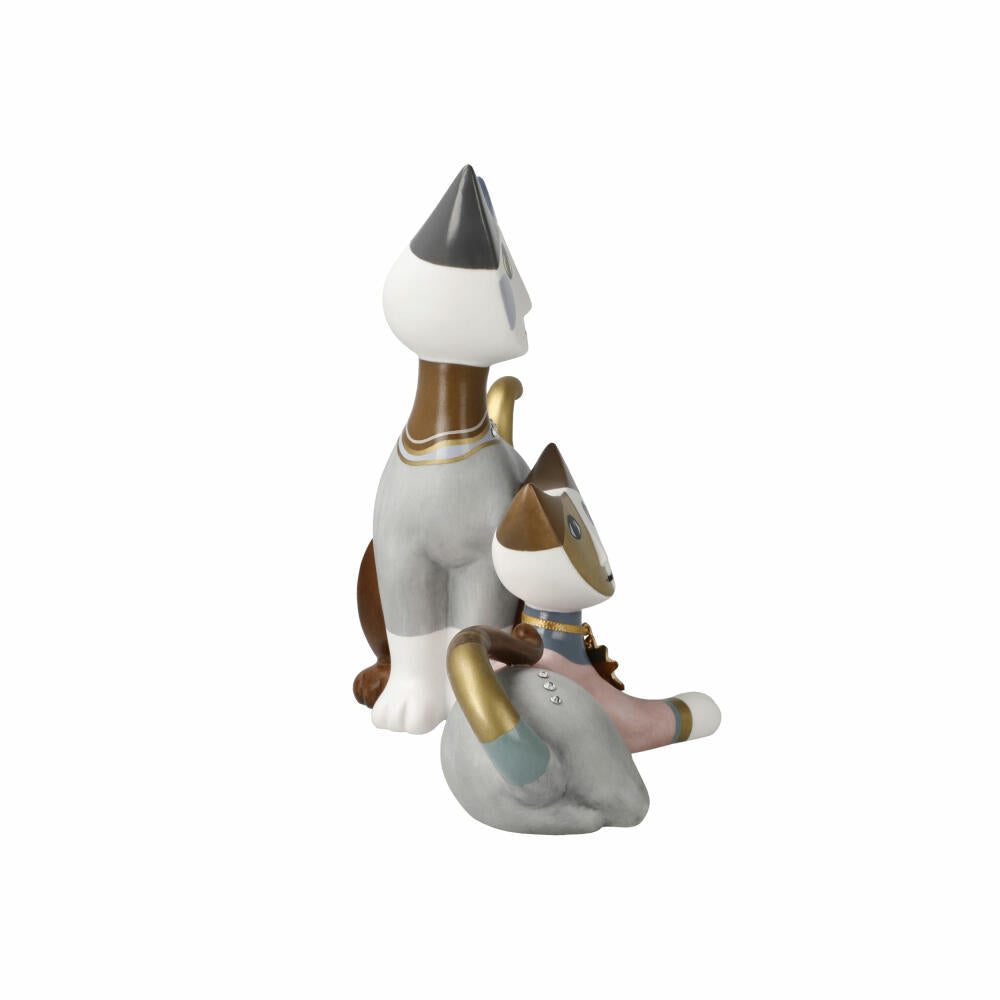 Goebel Figur Rosina Wachtmeister - Emma e Milo Jahreskatze 2025, Porzellan, Bunt, 17 cm, 31343091