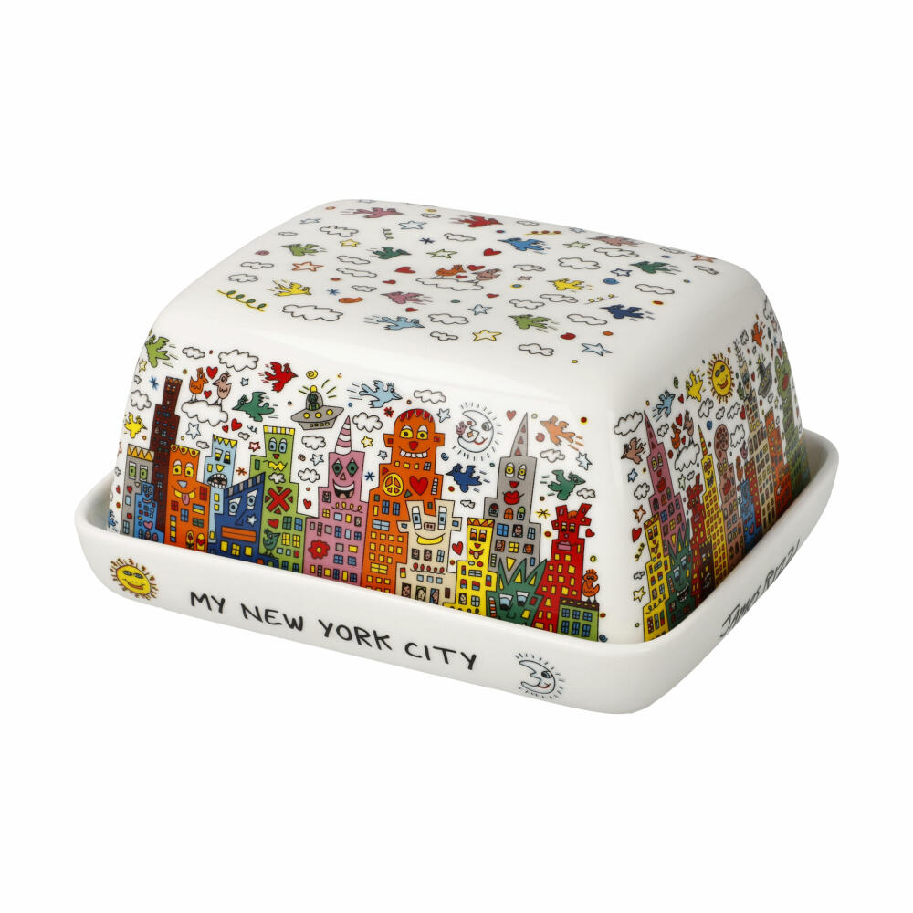 Goebel Dose James Rizzi - My New York City, Fine Bone China, Bunt, 14 x 11.5 cm, 26103511