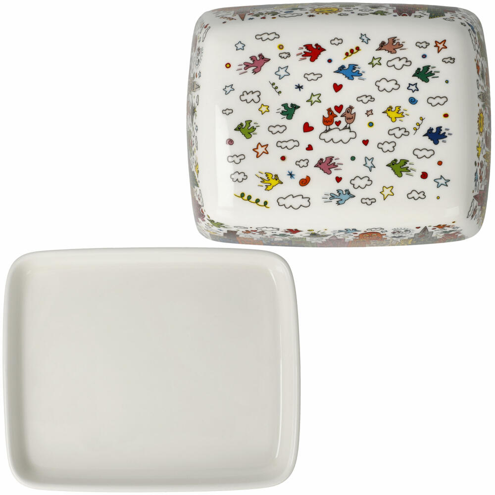 Goebel Dose James Rizzi - My New York City, Fine Bone China, Bunt, 14 x 11.5 cm, 26103511