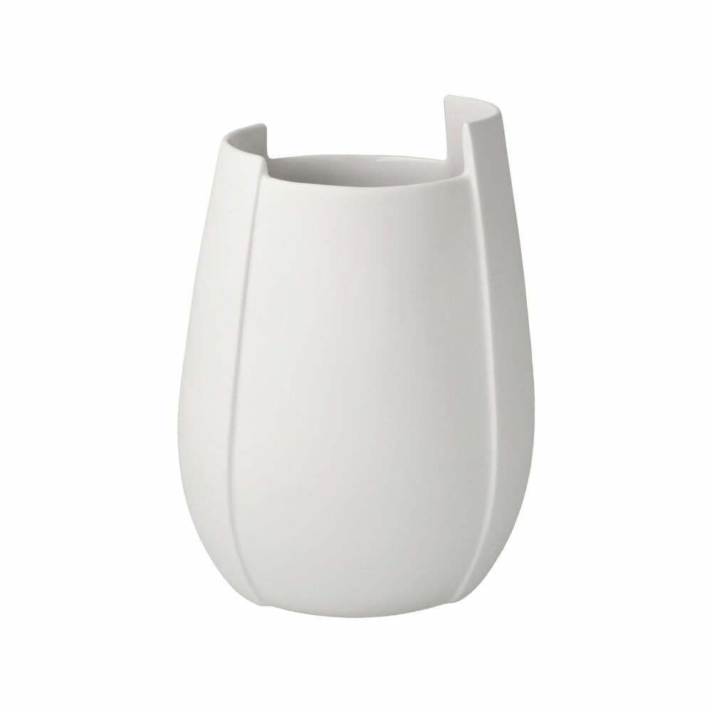 Goebel Vase Ova, Biskuit-Porzellan, Biskuit weiß, 16 cm, 14005801