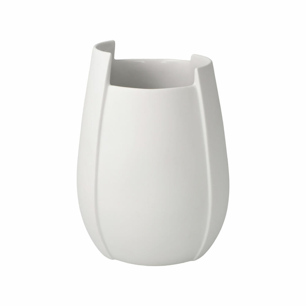 Goebel Vase Ova, Biskuit-Porzellan, Biskuit weiß, 16 cm, 14005801