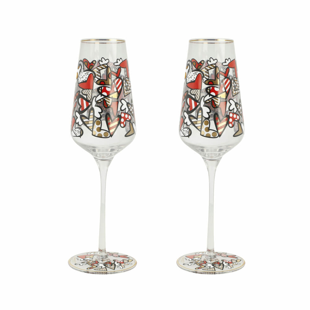 Goebel Sektglas Britto- All We Need Is Love, Glas, Bunt, Füllmenge 100 ml, 66453371